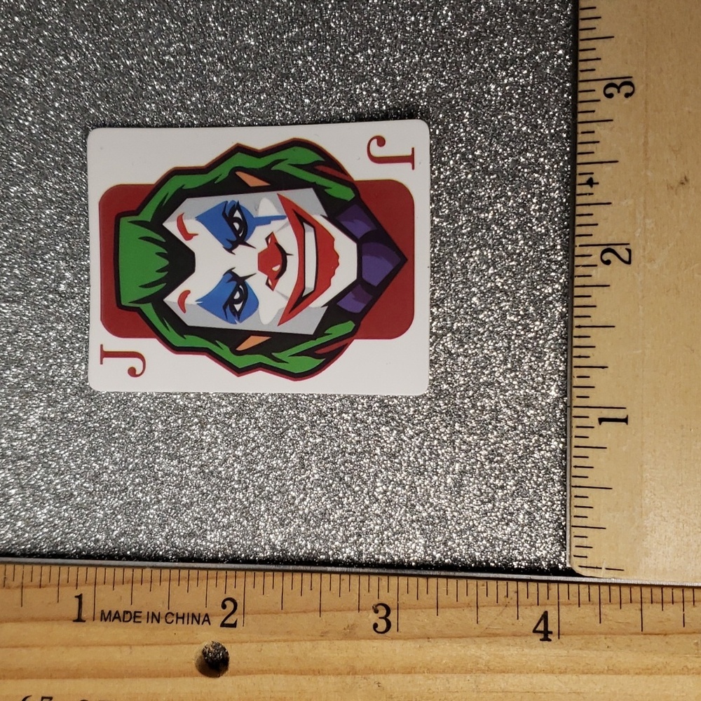 DC COMICS Joker Waterproof Sticker Playing Card - Picture 2 of 8